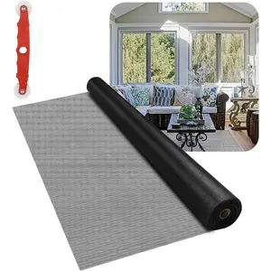 Fiberglass Window Screen Mesh Roll 36"x100' Easy-to-Cut Screen Door Mesh for Windows Pool Porch Durable Mesh Replacement Option