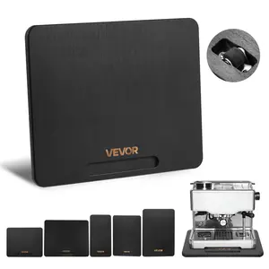 VEVOR Appliance Slider, Small 10.5 x 13-inch, Rolling Sliding Tray with Silent Rubber Wheels & Hollow Handle, Easy to Clean, Appliance Rolling Tray for Coffee Maker, Kitchen Countertop, Black