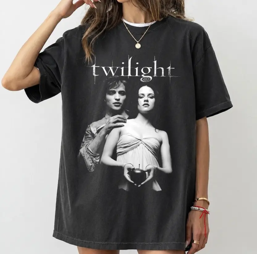 Comfort Colors Twilight Vintage Shirt, Gift For Book Lover Twilight Saga, Vampires Wolves Romance shirt, Edward Cullen Bella
