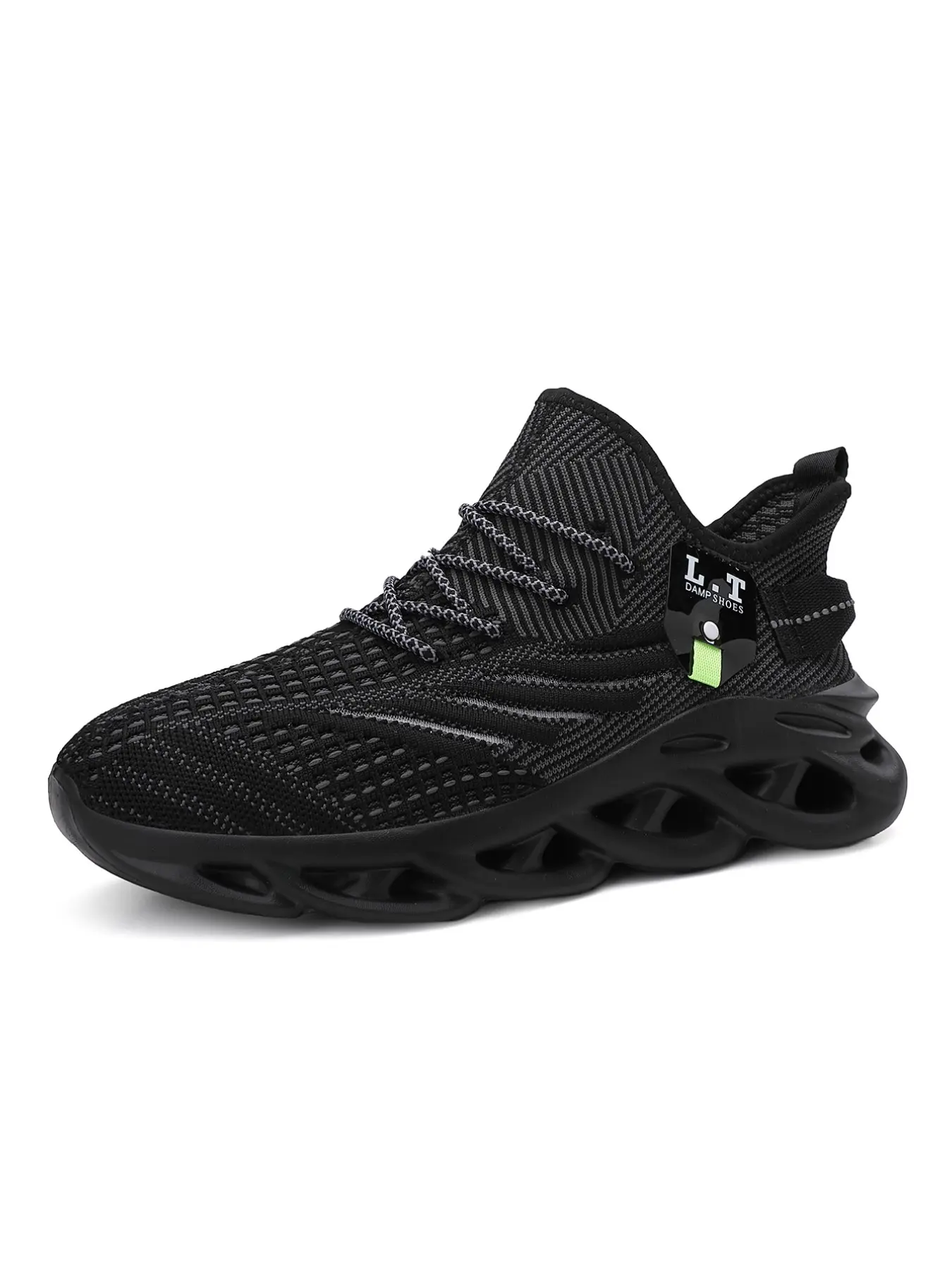 Men's Summer Flyknit Mesh Breathable Casual Sporty Running Shoes, Durable Anti-Slip Sneakers, Trendy Comfortable Athletic Footwear, Sports Shoes