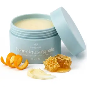 Boho Cleansing Balm Hydrating Makeup Remover & Deep Pore Cleanser with Argan Jojoba Oils Vitamin E for Soft Balanced Skin All Skin Types - Moisturizer
