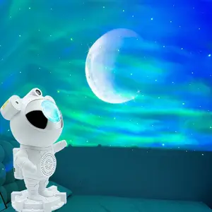Astronaut Northern Lights Star Projector,Space Galaxy Projector With Bluetooth speaker,Aurora Night Light for Bedrooms Room Decor for Kids and Adults