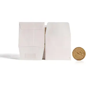 2 x 2 Inches Tiny Coin Envelopes Self Seal 128 Count Mini Envelopes Bulk Small Envelope Pockets for Seeds White