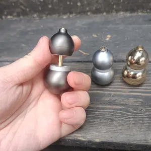Metal Gourd Shape Fidget Spinner with Magnetic Button and Slider, Portable Stress Relief Toy, Perfect for Anxiety Reduction, Stress Relief Gadgets, Stress Relieving Accessory