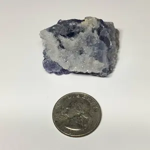 Natural Sugar Purple Blue Fluorite Specimen Authentic Mineral Collectible for Collectors and Enthusiasts