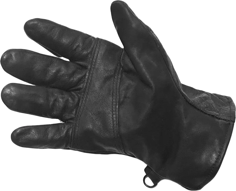BLACK MILITARY LEATHER WORK GLOVES – WELLS LAMONT ISSUE