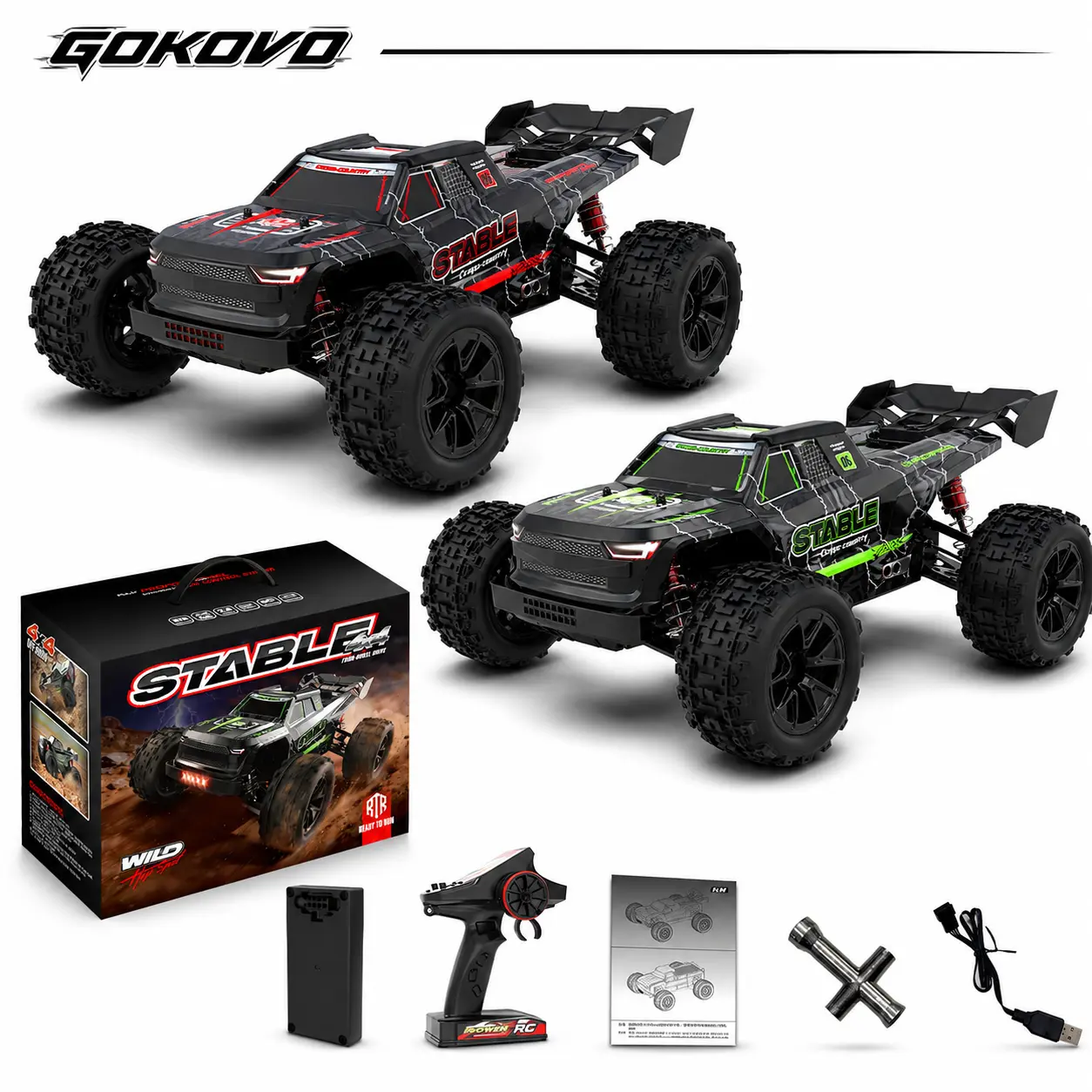 1:14 Scale 2.4GHz Remote Control Car, Four-Wheel Drive High-Speed Off-Road Racing, Alloy Differential, Independent Suspension, Gift for Boys/adults, Remote Controlled Car, RC Vehicle, RC Model Car