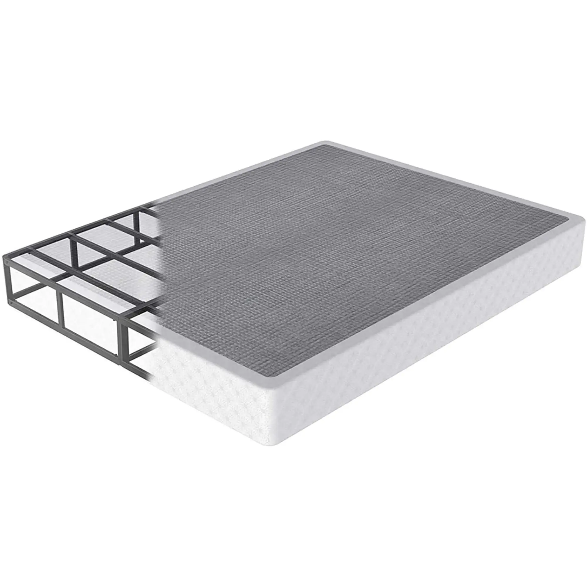QFTIME 9" Metal Full Box Spring, Mattress Foundation, Heavy-Duty, Easy Assembly