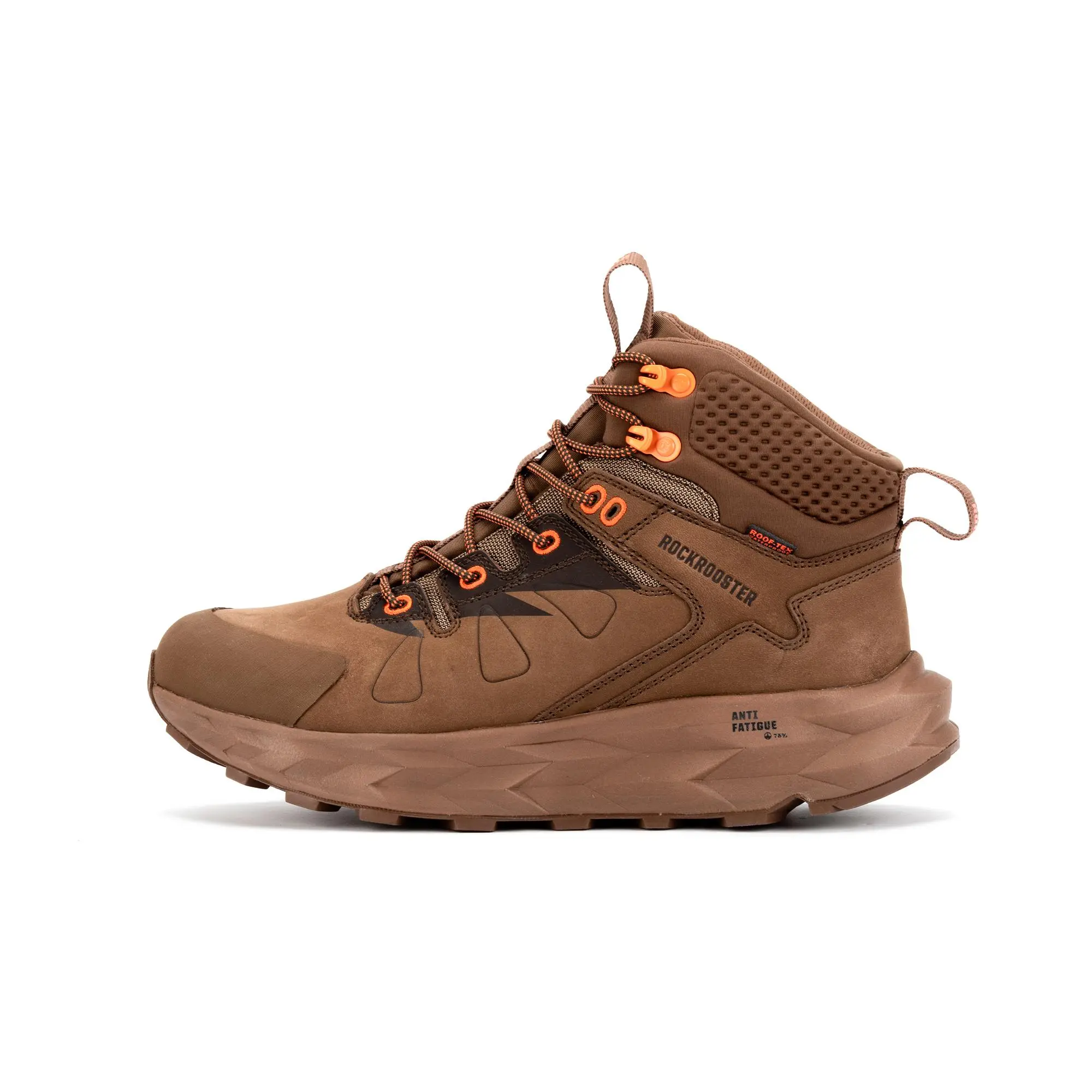 ROCKROOSTER Farmington 2 Waterproof Hiking Boots for Men, 6" Anti-Fatigue Outdoor Nubuck Leather Shoes OC21031/33/34/35