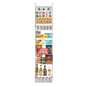 【Summervibes】VEVOR 10-Tier Over the Door Pantry Organizer Hanging Storage Rack Adjustable Kitchen