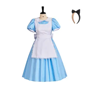 Lolita dress, maid apron, fantasy carnival costume, Halloween dress, Outfit
