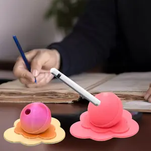 Melting Lollipop Pen Holder, Creative Melt Candy Shaped Pen Stands Art Ornament, Fancy Desktop Pencil Stands For Office, Home Desk or Study Decor, Unique Gift For Friends