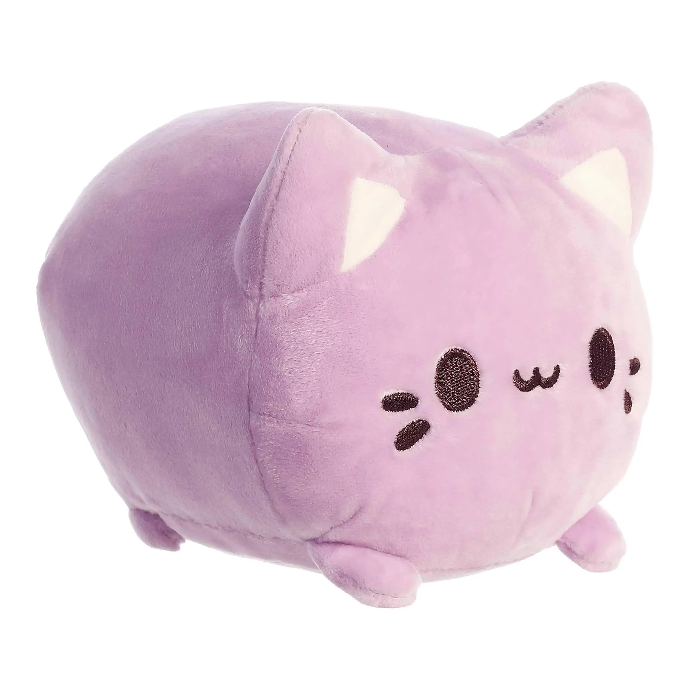 Aurora® Enchanting Tasty Peach® Taro Meowchi Stuffed Animal - Bright & Colorful Design - Showpiece Plush - Purple 7 Inches
