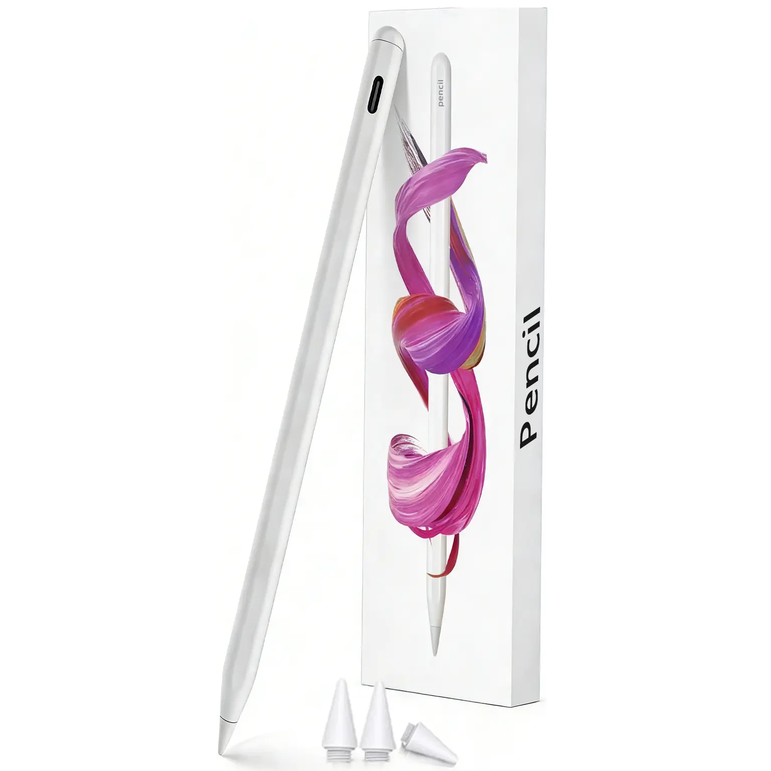 Stylus Pen for iPad Fast Charge with Palm Rejection Tilt Sensitivity Active Touch Screen Pencil Compatible with iPad 6/7/8/9/10 Pro12.9&11 Air3/4/5 Mini5/6/7