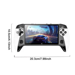 Upgraded 2.0 Portable Handheld Game Console 5.5 Inch Large Screen Built-in Mass Classic Games Rechargeable Retro Video Game Player Best Gift for Kids Adults