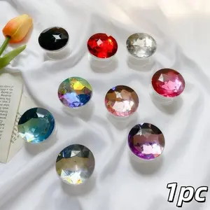 Exquisite gemstone and rhinestone airbag phone holder - adhesive extendable stand - everyday desktop support - portable and practical - suitable as a Valentine's Day or Thanksgiving gift - Phone Grip Holder