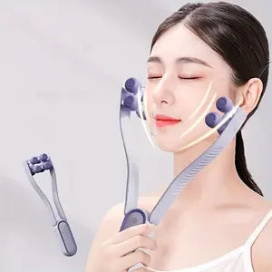 V-Shaped Face Lifting And Tightening Facial Massage Roller, a Manual Tool for The Face, Helps Reduce Double Chin, Massages The Jaw Muscles, Alleviates, Beauty Device, No Batteries Required, Portable Face Tool, Gift Box Packaging