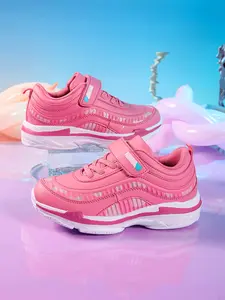 Girls' New Style Trendy Casual Sports Shoes, Lightweight Comfortable Outdoor Running Sneakers, Medium Width, All Seasons, Trendy Trainers