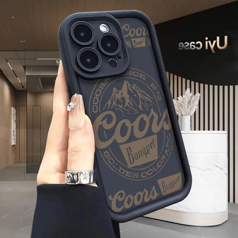 Coors Light Logo Protective Phone Casing - Shockproof Silicone TPU Bumper, Drop Protection Soft Cover for iPhone 17, 16, 16e, 15, 14, 13, 12, 11 Pro Max Plus, X, XS - Mobile Phone Accessories, Holiday Gift, Smartphone