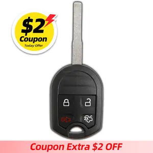 Fob Replacement for 2012 2013 2014 2015 2016 2017 2018 2019 Ford Focus Fiesta Transit Connect Explorer Taurus Remote, 4-Button CWTWB1U793, Self Programming
