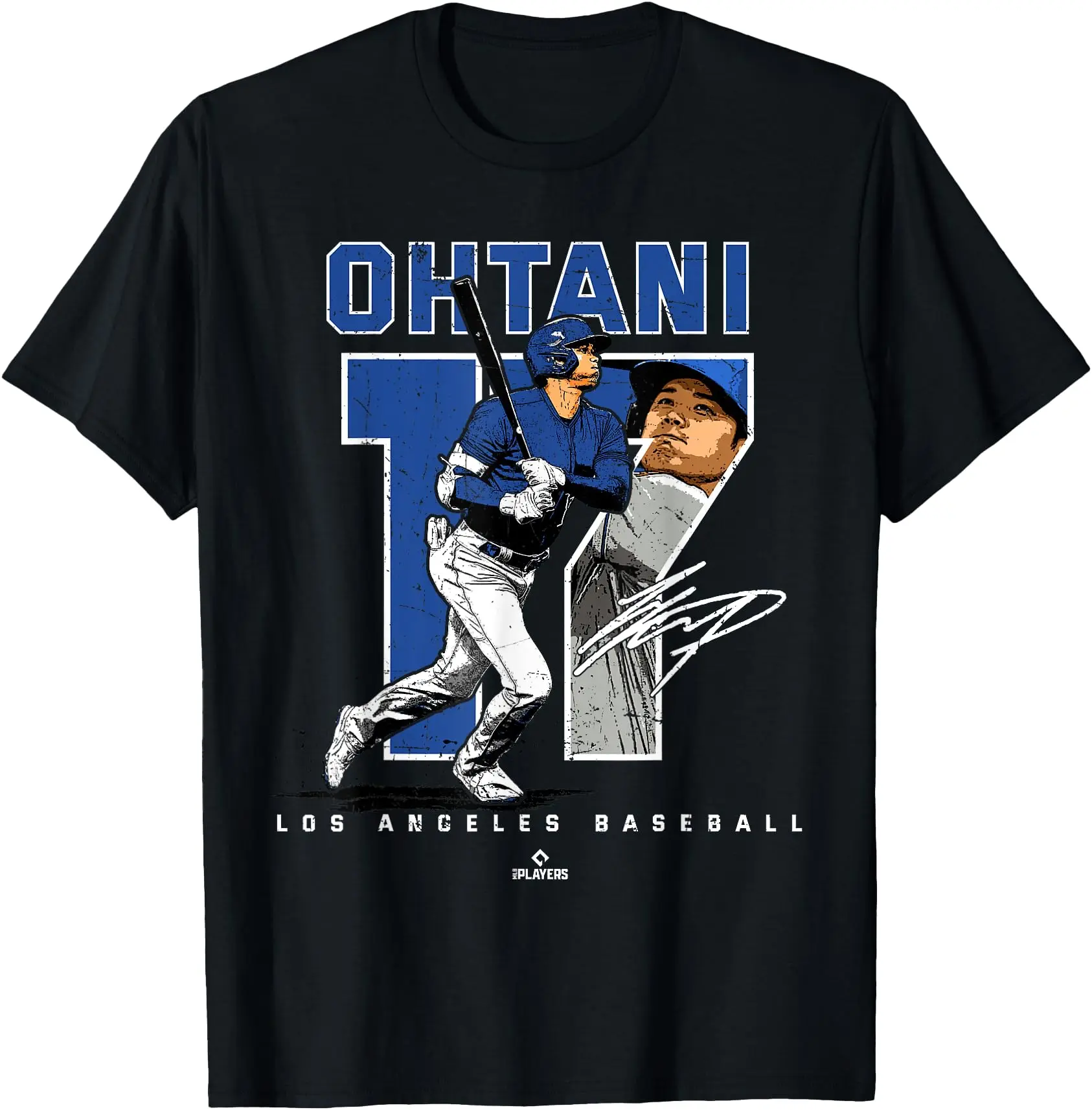 Number and Portrait Shohei Ohtani Los Angeles T-Shirt Unisex
