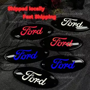 FortuneRide For Ford Emblem, Dynamic & Static LED Emblem Light, Fits23*9cm/9.06*3.54in, Front Grille Dynamic Emblem for F150F250,Truck Accessory, Enhances Luxury car stickers boujeecar accessories