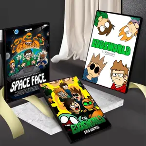 Animated Eddsworld Painting Calligraphy Gift with prints Home bedroom living room decoration promotion and display suitable for bedroom bar parlor home decor gift fade-Resistant, Non-sticky, vibrant Wall print poster