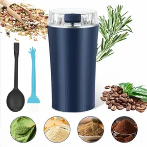 300W Electric Coffee Grinder for Fast Grinding—Perfect for Beans, Spices, Nuts & More. Compact and Portable, This Ultra-fine Powder Grinder Doubles As A Food Processor and Mixer for All Your Kitchen Needs. Multi-Function Grinding Tlools