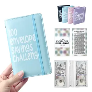100 Days to Save Loose-Leaf Notebook with Unlimited Writing Pencils Challenge Coin Envelope Budgeting Booklet for $5,050 Savings Goal Financial Discipline Journal