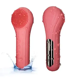 Facial Cleanser, Silicone Face Brush, Facial Vibration Massage, USB Rechargeable Face Cleaner, Facial Cleansing Brush, Skin Care Tool for Deep Cleaning