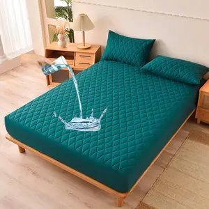 Waterproof Mattress Cover Set, Multiple Colors Available, 100% Waterproof Deep Pocket 30cm, Soft Breathable Bed Protection for Bedroom, Bedding Accessories