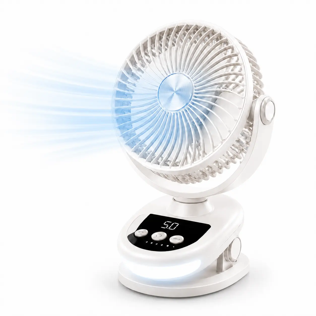 3-in-1 Quiet Operation Portable Fan - Compact Wireless USB Clip Desktop Cooling Household Appliance