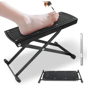 Pedicure Foot Rest, 6 Heights Adjustable Non-Slip Foot Stand for Pedicure, Foldable Pedicure Stool Tool for Easy at  Pedicures, No More Bending or Stretching, Black