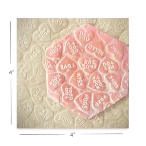 Parchment Texture Sheets - Hearts Candy