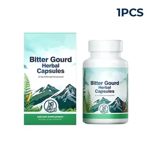 Green Bud 1 Bitter Gourd Herbal Capsules Contain Extracts of Bitter Gourd, Cinnamon, Ginseng, and Mulberry Leaves, etc.