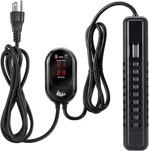 AQQA Submersible Aquarium Heater, Fish Tank Heater,External Temperature Controller LED Temperature Display,Suitable for Saltwater and Freshwater