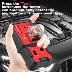 Voltage Tester Car Electronic Relay Tester Automotive Battery Testing Tool Automotive Relay Tester Indicator Light Universal 12V Accessories Load Tester Brake Fluid Tester Power Probe Tester Automotive Circuit Tester Automotive Diagnostic Tools Battery Te