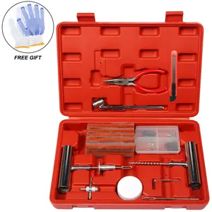 Heavy Duty Global Tire Repair Kit – 68 PCS Flat Tire Plug & Patch Tools for Car, Truck, RV, ATV, Tractor, Trailer – Comprehensive Puncture Repair Set