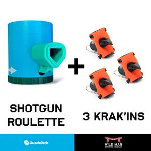 Shotgun Roulette + Krak'in Bundle: The Ultimate TikTok Shotgunning Collab from GuzzleTech & Wild Man Drinking Company