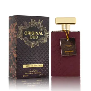 Urban Collection Original Oud Eau De Parfum Premium Edition Amber Woody Fragrance with Cardamom Nutmeg & Ambergris Unisex 100ml Spray in Elegant Paper Box