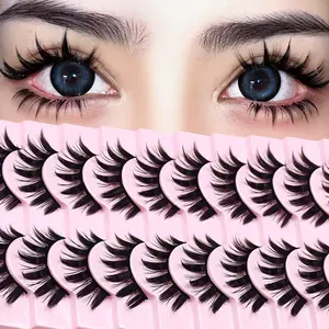 10Pairs Anime Cosplay Lashes Spiky Janpanese Manga Style Lashes Extensions