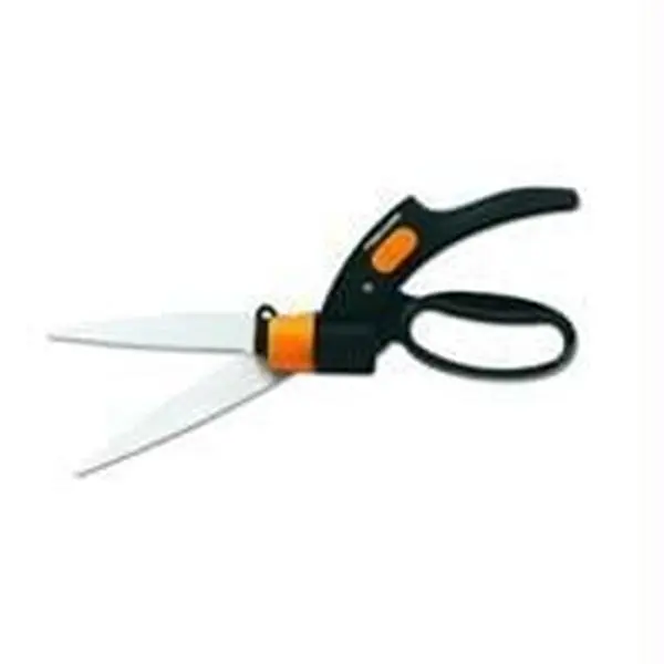 Fiskars P-Shear Ease 14-Inch Lightweight Easy-to-Use Garden Pruning Shears, Black-Orange Stainless Steel Tool with Extra Wide Blades for Grass Cutting, Greater Capacity & Garden Work (Model 92146964J)