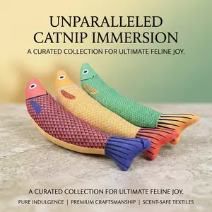Catnip Saury Cat Toy (3 PCS) - Interactive Boredom Relief Toy for Cats
