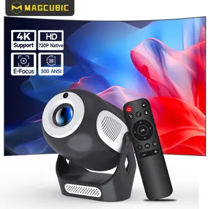 HY300X Projector 4K Decode  Electric Focus 300ANSI 1280*720P Allwinner H713 BT5.0 Built-in Speaker Home Cinema Outdoor portable Panda Color Projetor #SummerWins #DealsForYouDays