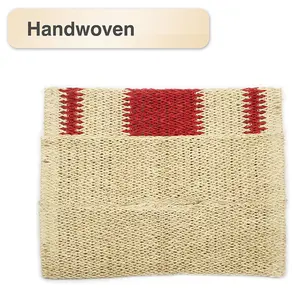 Handmade Paper Straw Tissue Storage Box, Multifunctional for Living Room & Dining Table