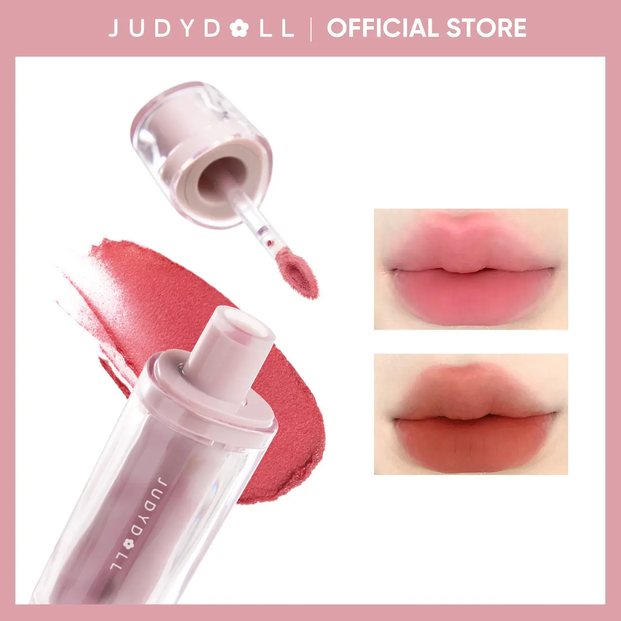 JUDYDOLL Little Magnet Lip Mud, Blur, Matte Lip Gloss, Velvet Effect, Creamy Matte Lipstick, Smooth, Non-Stick, Waterproof, Long-Lasting, Not Easy To Fade, Tinted Lipstick, Makeup, Cosmetic, Refresh Look, Summerwins