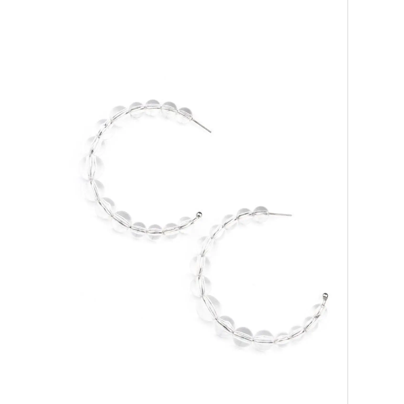 In The Clear White/Clear Earrings