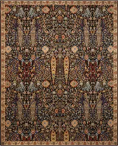 Nourison Home Timeless TML18 Navy Traditional Loomed Rug