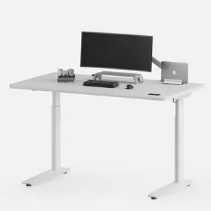 SmartDesk 5 Pro Modern Standing Desk 53" x 29" HDF Wood Desktop with Built-in Touchscreen Dual Motors 330 lbs Capacity Cable Management System 29.5" - 48.5" Height Range Hot Trend Desk