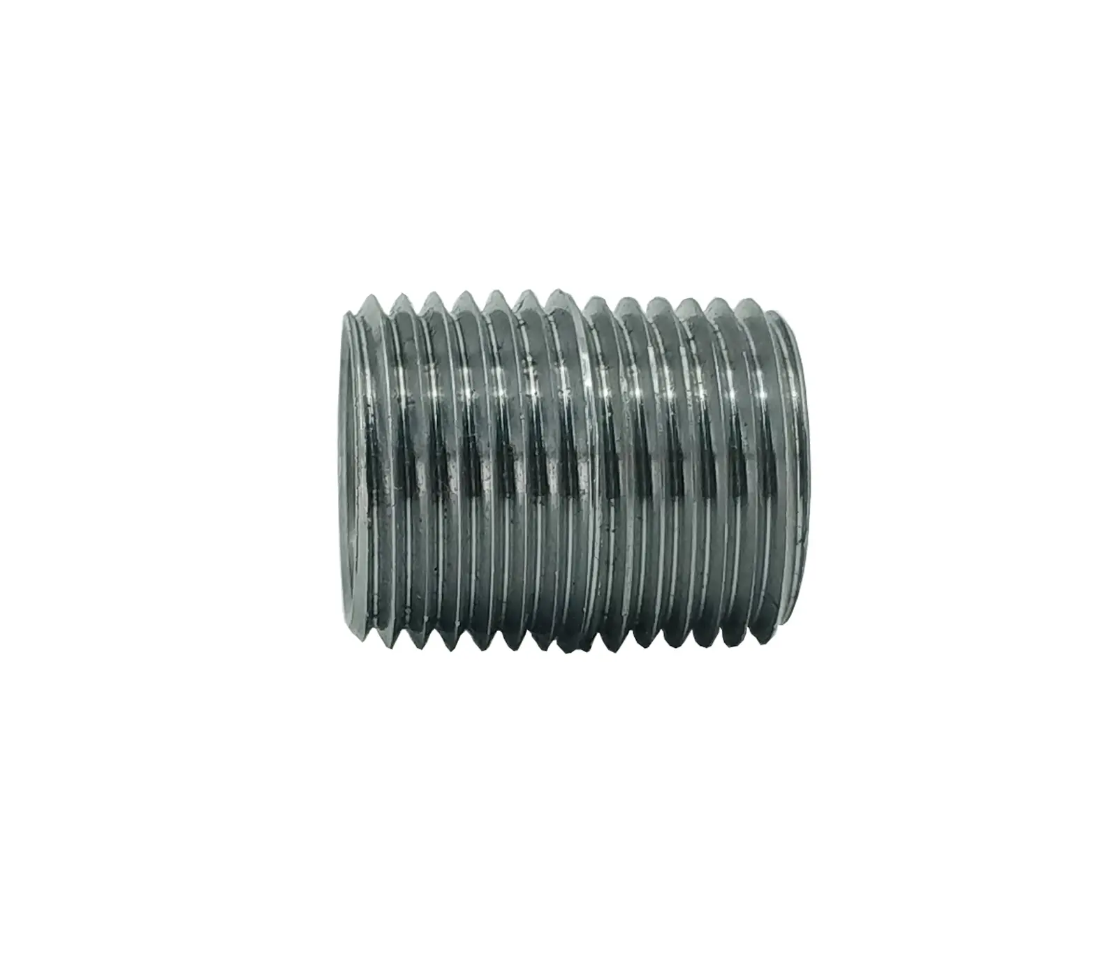 FixtureDisplays® 1/2" threaded male black pipe nipple tube fixture fitting plumbing nipple iron 15072-10PK-NF